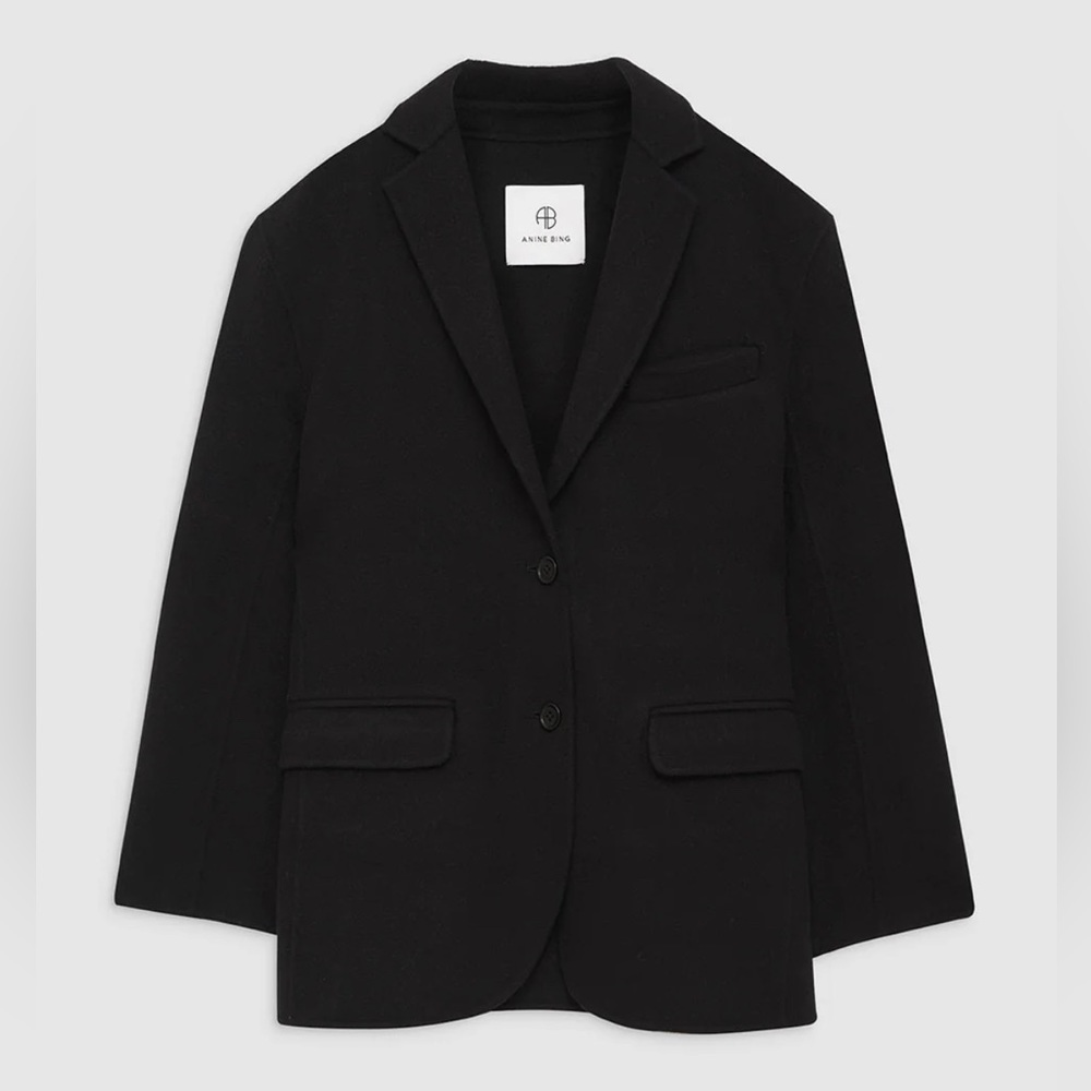 Anine Bing Quinn Blazer. 100% Cashmere-Wool blend.